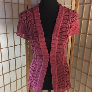 Jones New York-pink knit sweater.SZ M🌺